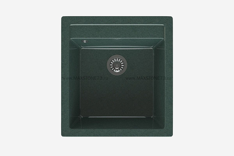MAXSTONE Мойка глянцевая MS-10 (зеленый металлик) 505*460*215